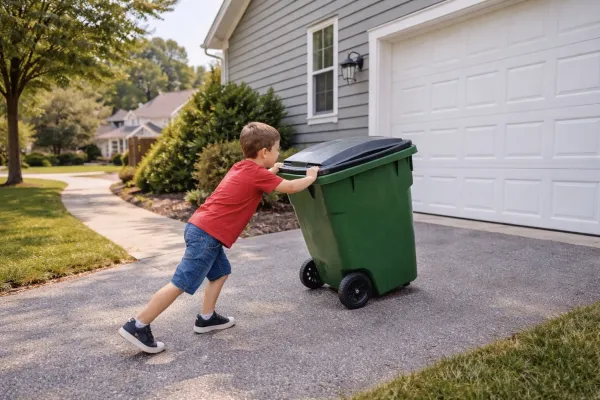 Neighborhood lemonade stand representing youth entrepreneurship